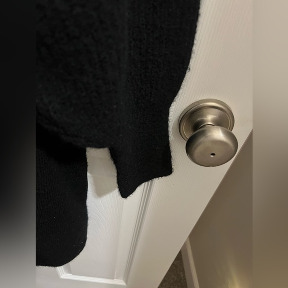 Topshop Black Oversize Long Sleeve Mini Sweater Dress Size Small (4-6) NWT - Picture 15 of 16